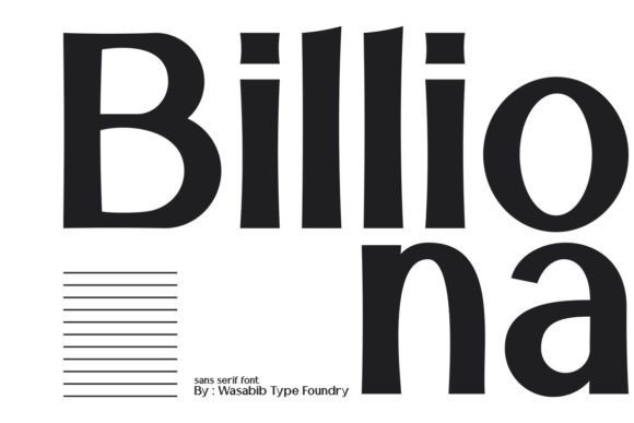 Billiona Font - Featured Image