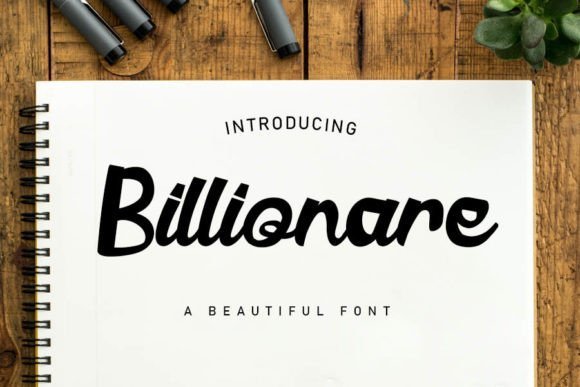 Billionare Font - Featured Image
