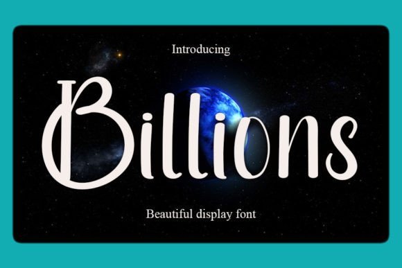 Billions Font - Featured Image