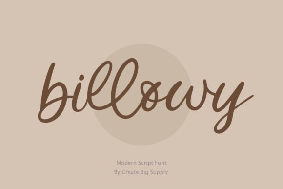 Billowy Font - Featured Image