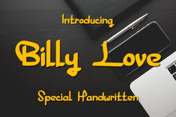 Billy Love Font - Featured Image