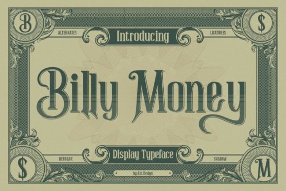 Billy Money Font - Featured Image