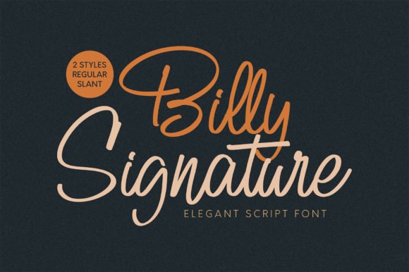 Billy Signature Font - Featured Image