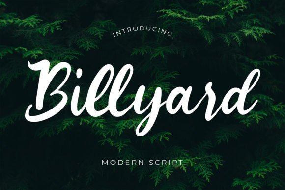 Billyard Font - Featured Image