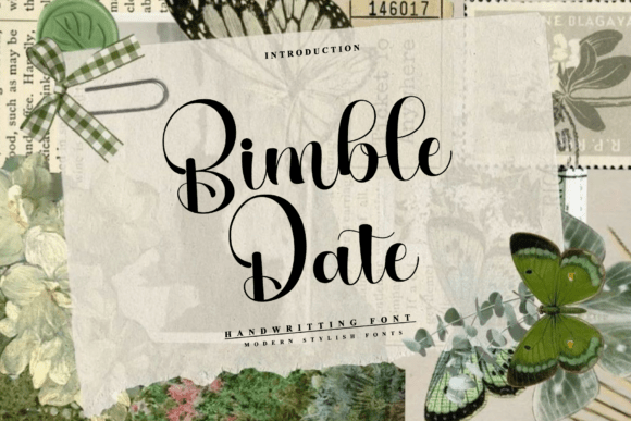 Bimble Date Font - Featured Image