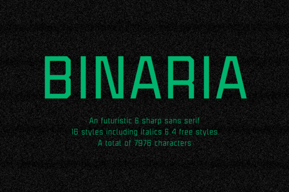 Binaria Family Font - Featured Image