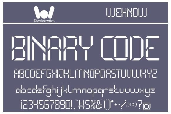 Binary Code Font - Featured Image