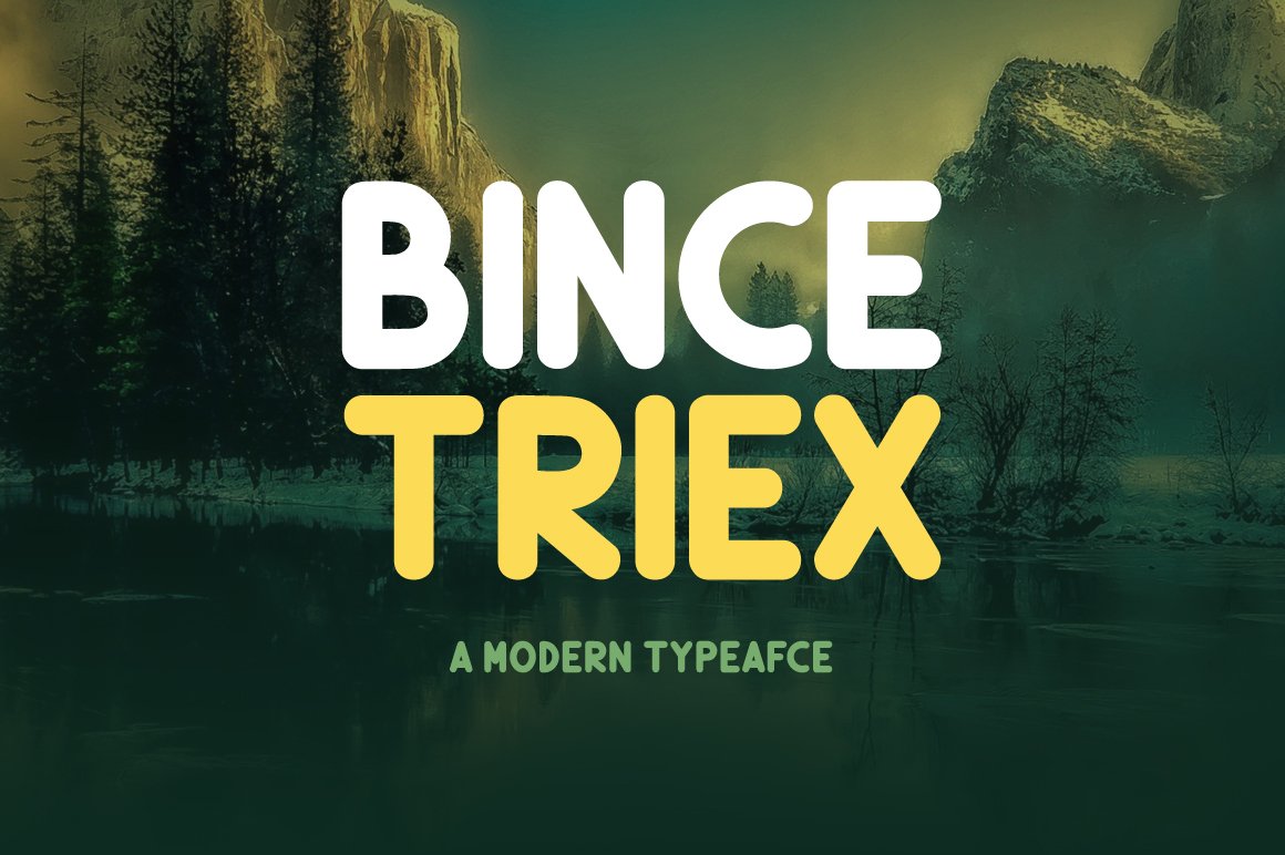 Bince Triex Font - Featured Image