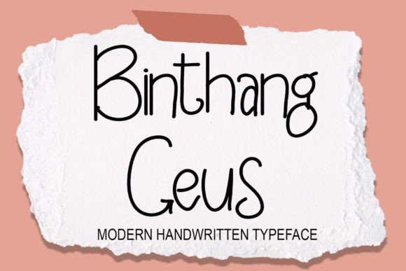 Binthang Geus Font - Featured Image