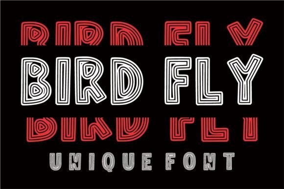 Bird Fly Font - Featured Image
