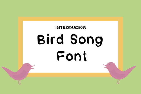 Bird Song Font - Featured Image
