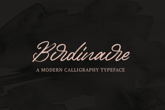 Birdinaire Font - Featured Image