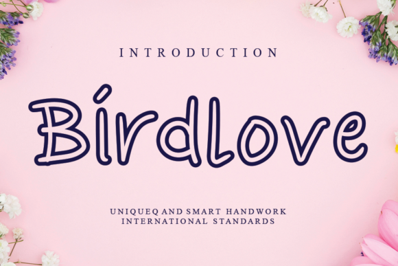 Birdlove Font - Featured Image