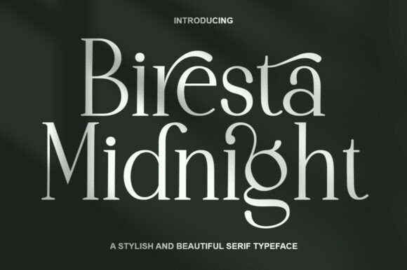 Biresta Midnight Font - Featured Image