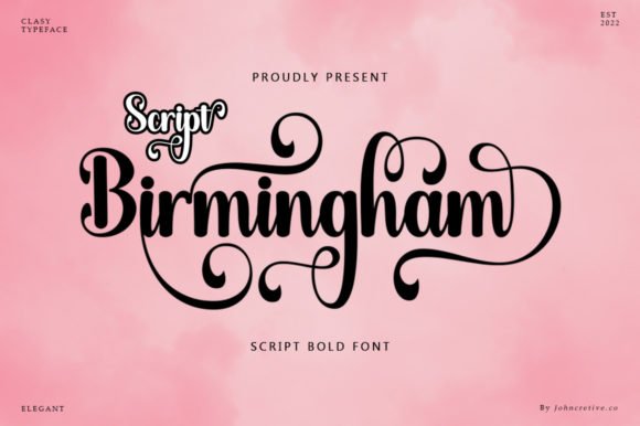 Birmingham Script Font - Featured Image
