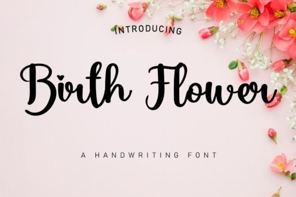 Birth Flower Font - Featured Image