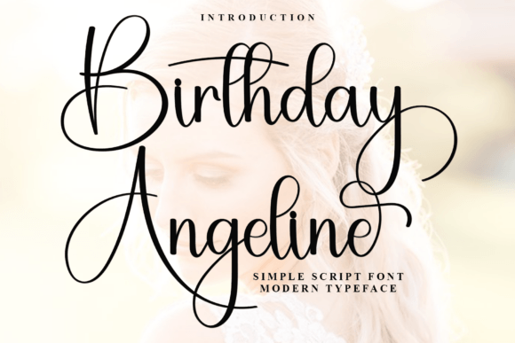 Birthday Angeline Font - Featured Image