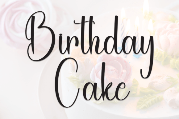 Birthday Cake Font - Featured Image