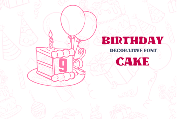 Birthday Cake Font - Featured Image