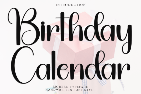 Birthday Calendar Font - Featured Image