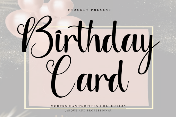 Birthday Card Font - Featured Image