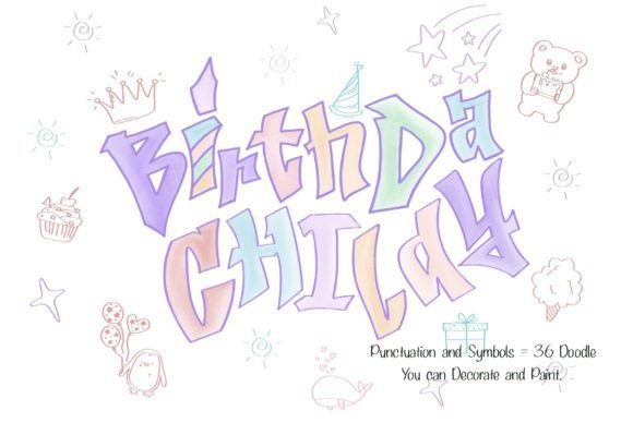 Birthday Child Font - Featured Image