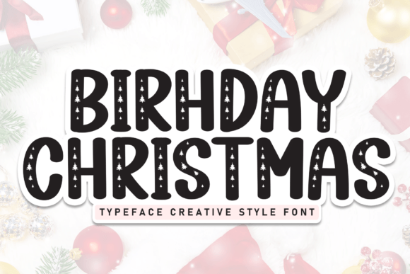 Birthday Christmas Font - Featured Image