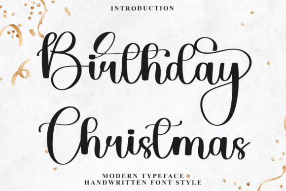 Birthday Christmas Font - Featured Image
