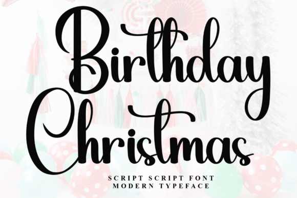 Birthday Christmas Font - Featured Image
