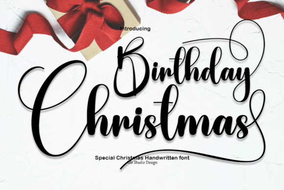 Birthday Christmas Font - Featured Image