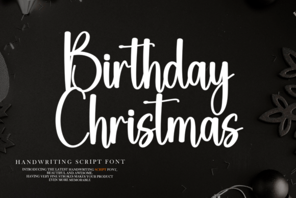 Birthday Christmas Font - Featured Image