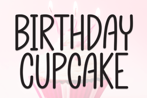 Birthday Cupecake Font - Featured Image
