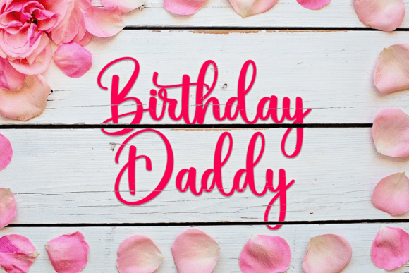 Birthday Daddy Font - Featured Image
