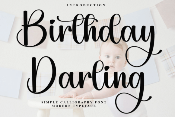 Birthday Darling Font - Featured Image