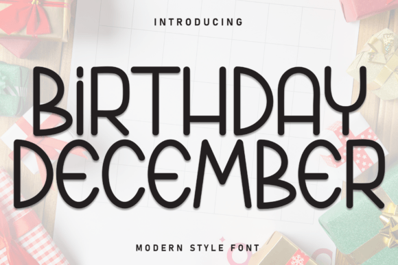 Birthday December Font - Featured Image