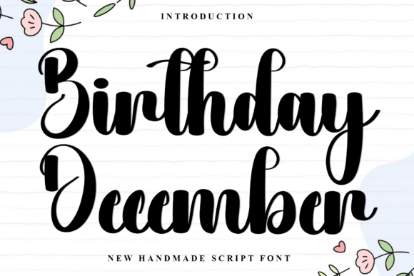 Birthday December Font - Featured Image