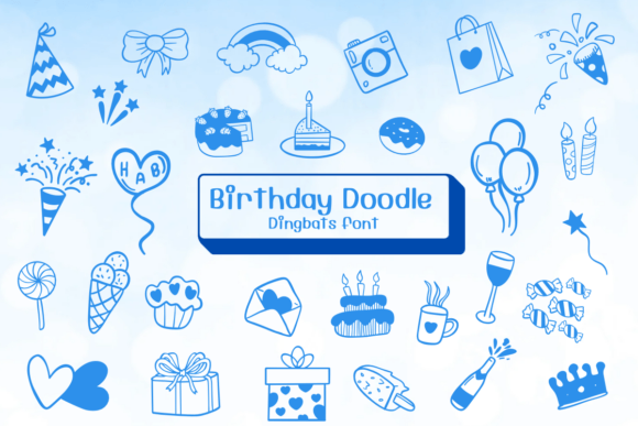 Birthday Doodle Font - Featured Image