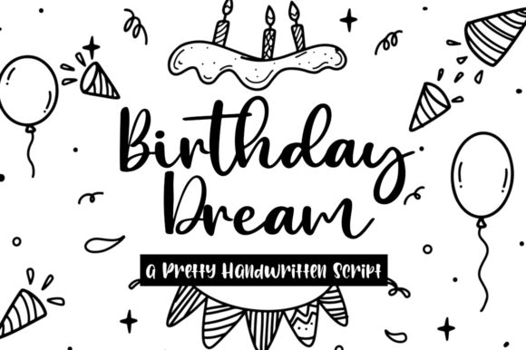 Birthday Dream Font - Featured Image