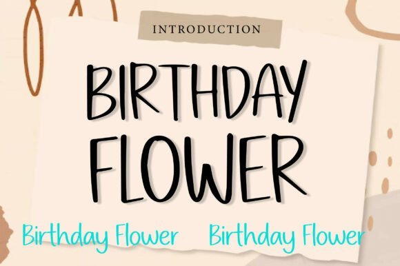 Birthday Flower Font - Featured Image