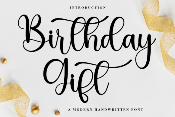 Birthday Gift Font - Featured Image