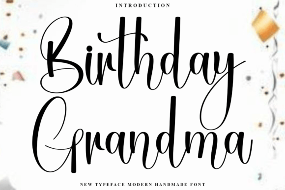 Birthday Grandma Font - Featured Image