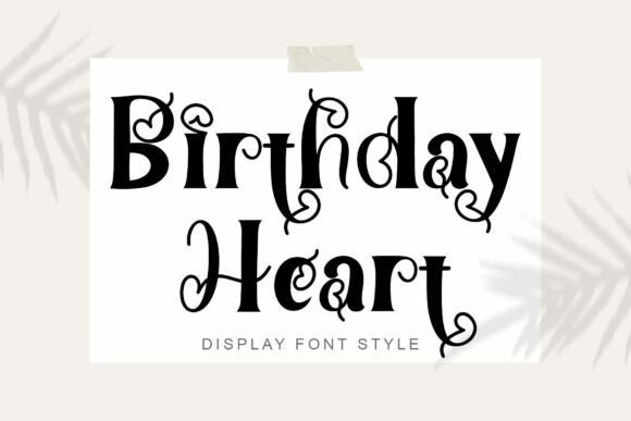 Birthday Heart Font - Featured Image