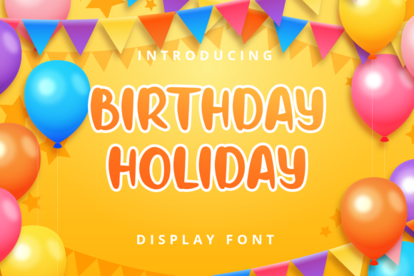 Birthday Holiday Font - Featured Image