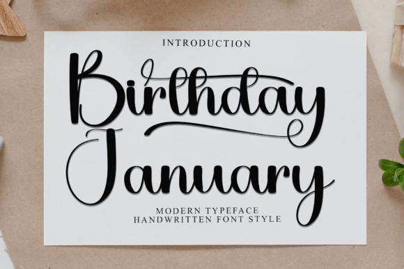 Birthday January Font - Featured Image