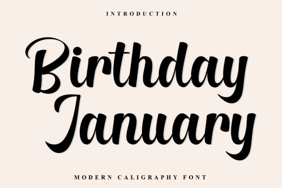 Birthday January Font - Featured Image