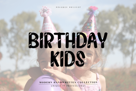 Birthday Kids Font - Featured Image