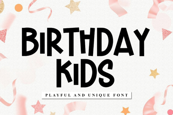 Birthday Kids Font - Featured Image