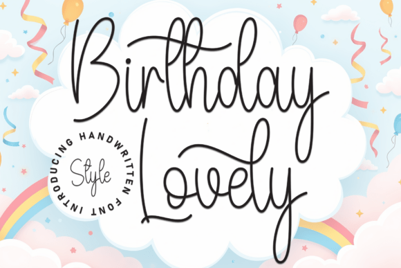 Birthday Lovely Font - Featured Image