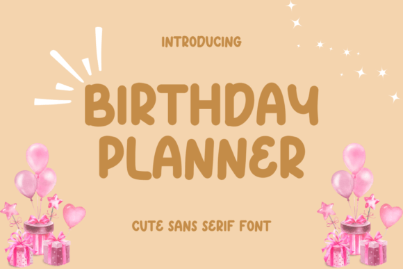 Birthday Planner Font - Featured Image