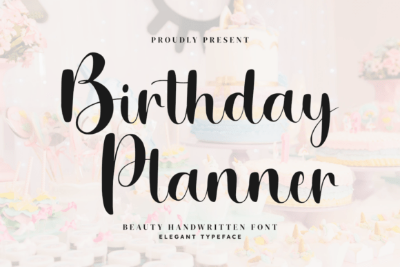 Birthday Planner Font - Featured Image